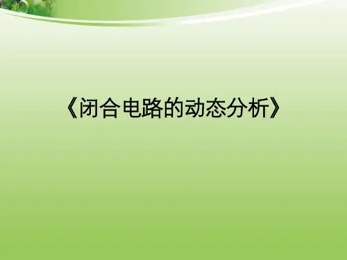 闭合电路的动态 完整版课件PPT