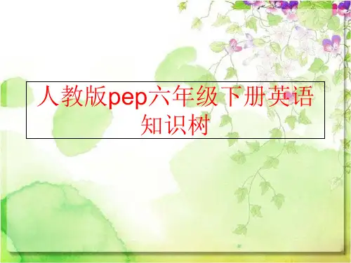 【精品】人教版pep六年级下册英语知识树ppt课件
