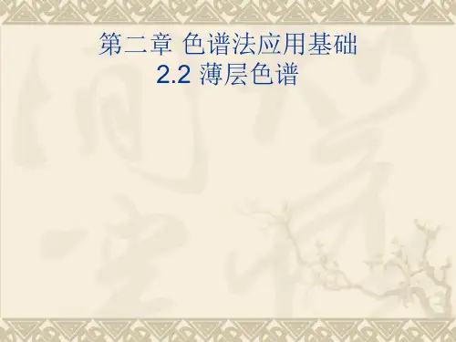第二章色谱法应用基础薄层色谱