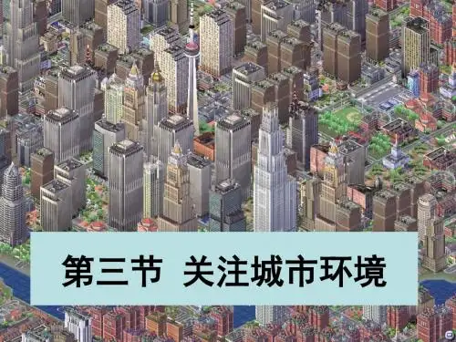 《关注城市环境》教学课件 北师大版