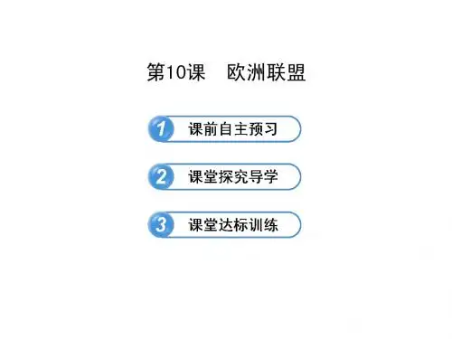 4.10欧洲联盟 课件 (岳麓版九年级下)
