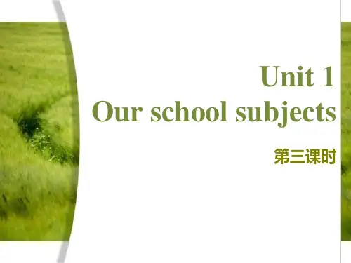 《Our school subjects》PPT(第三课时)