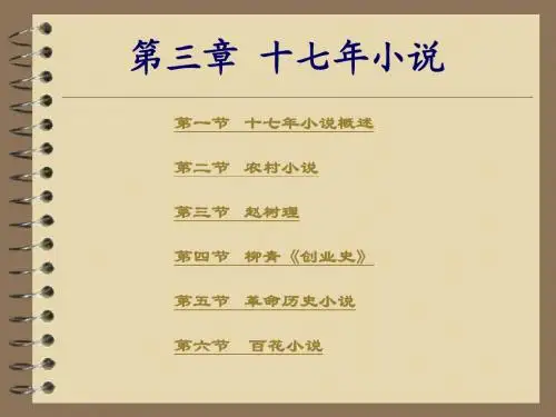 第三章  十七年小说