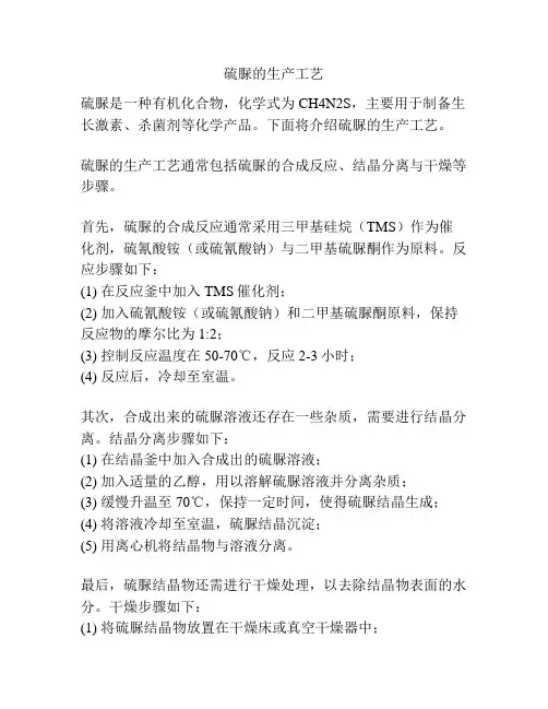 硫脲的生产工艺
