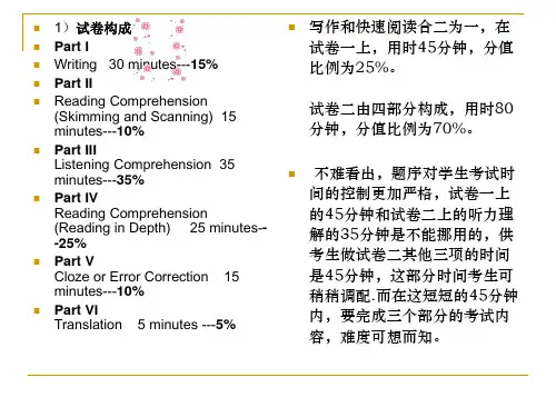 【2024版】CET4考试简介及备考策略(PPT-24张)