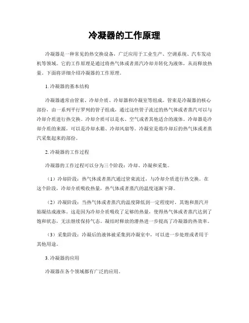 冷凝器的工作原理