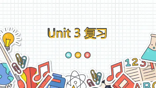 人教精通版英语四年级下册U3 What subject do you like best 复习课件