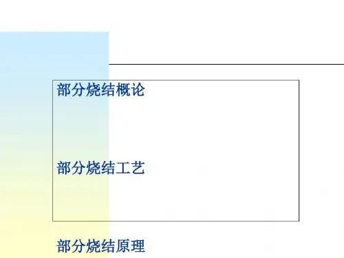 烧结工艺及原理培训教材(PPT 93页)
