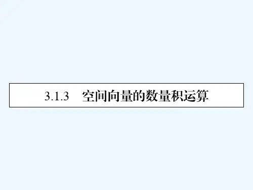 2020_2021学年高中数学第3章空间向量与立体几何3.1.3空间向量的数量积运算素养课件新人教A