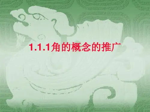 111角的概念的推广
