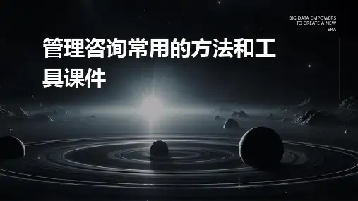 管理咨询常用的方法和工具课件
