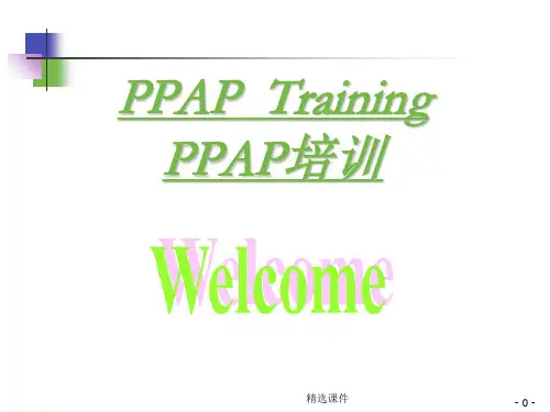 PPAP提交资料清单及内容