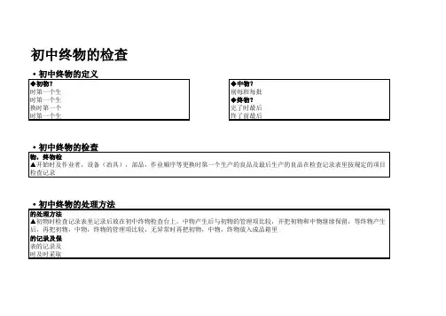 初中终物的检查