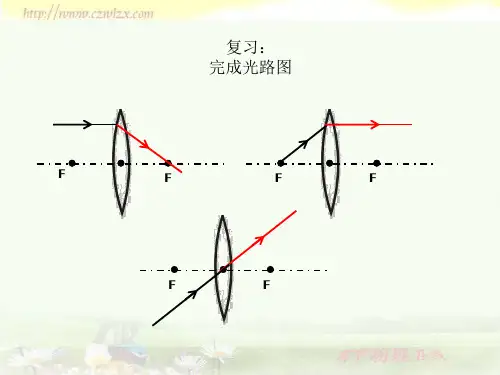 凸透镜成像的规律光路图
