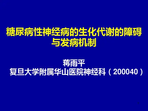 糖尿病性神经病PPT课件