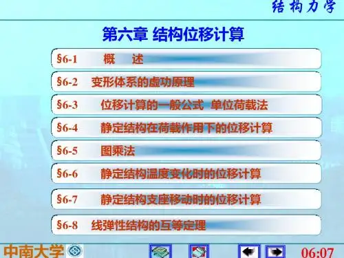 结构力学课件—结构位移计算