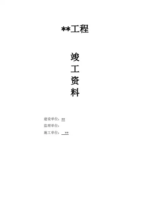 亮化工程全套内业资料