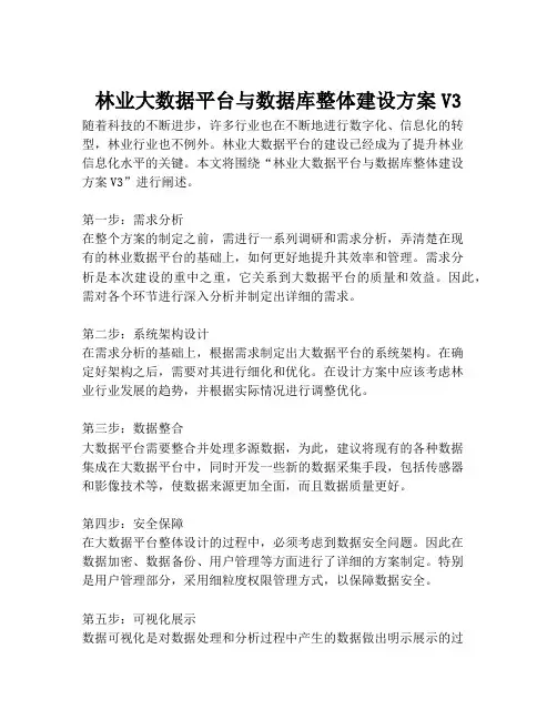 2023-林业大数据平台与数据库整体建设方案V3-1