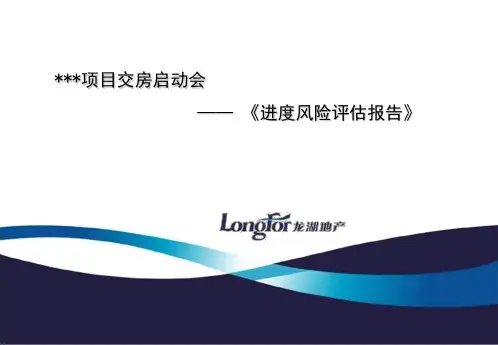 龙湖交房启动会-进度风险评估报告