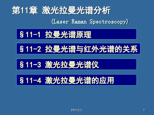 【2024版】拉曼光谱分析法--ppt课件
