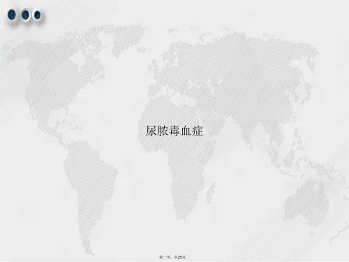 尿脓毒血症讲课文档