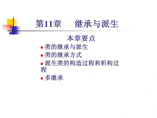 谭浩强版C++程序设计 第11章  继承与派生2