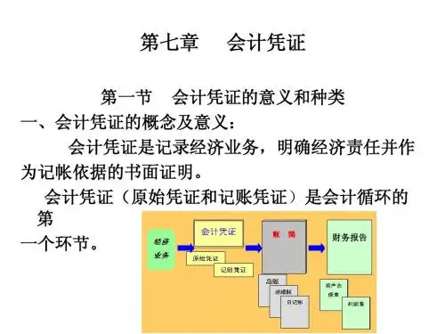 会计学(第七章会计凭证)