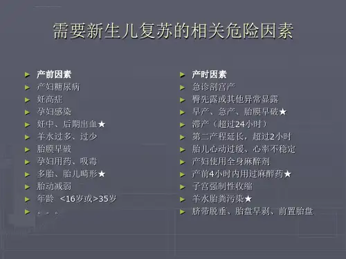 新生儿心肺复苏课件ppt