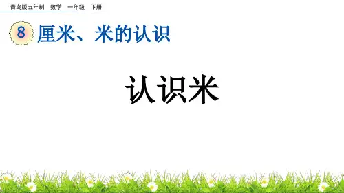 《认识米》厘米、米的认识PPT课件