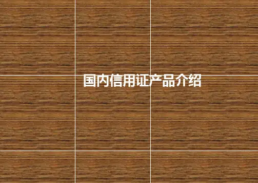 国内信用证产品介绍