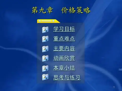 第九章 价格策略11.13