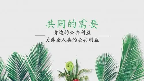 2017秋教科版道德与法治八年级上册4.1《身边的公共利益》ppt课件3