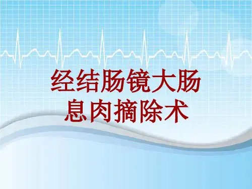 手术讲解模板：经结肠镜大肠息肉摘除术