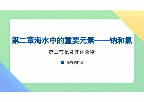 氯气的性质 高一上学期化学人教版(2019)必修一(共18张PPT)