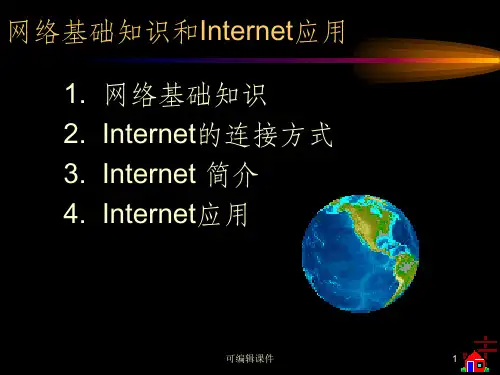 网络基础知识和Internet应用ppt课件
