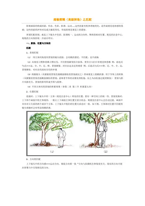 关于镜头流畅剪辑(高级转场)之匹配