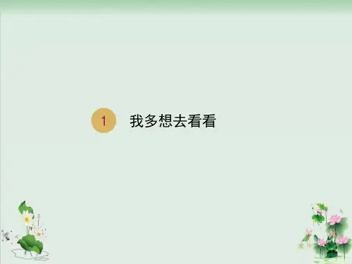 《我多想去看看》ppt课件完美版