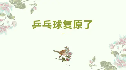《乒乓球复原了》PPT课件
