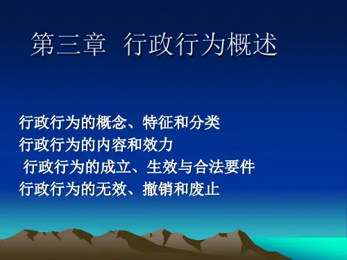 行政行为课件