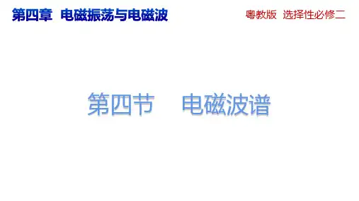 +4.4+电磁波谱+课件+-2023-2024学年高二下学期物理粤教版(2019)选择性必修第二册