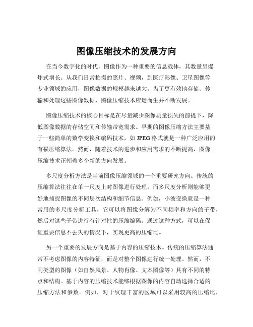 图像压缩技术的发展方向