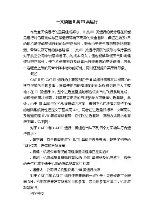 一文读懂II类III类运行