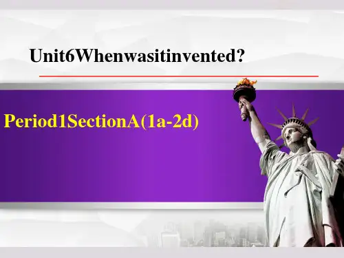 人教版九年级上册英语授课课件 Unit 6 SectionA (1a-2d)