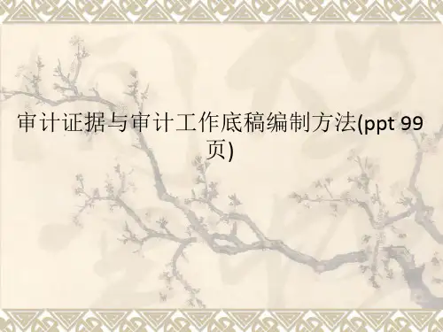 审计证据与审计工作底稿编制方法