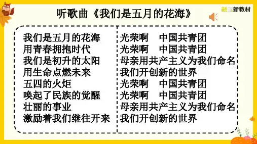 部编版语文五年级第13课《少年中国说(节选)》PPT课件