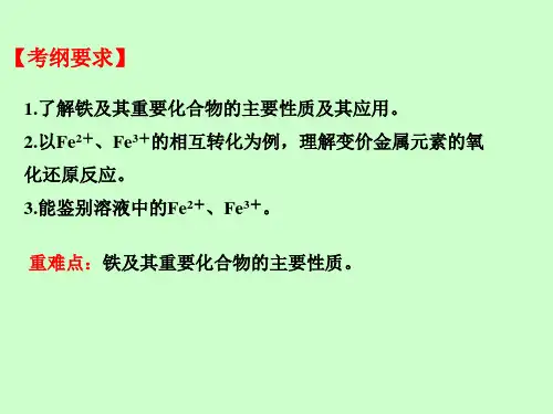 第三章_金属及其化合物_第3讲_铁及其化合物课件