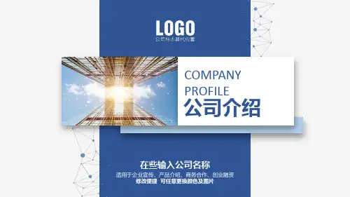 公司介绍产品介绍PPT模版