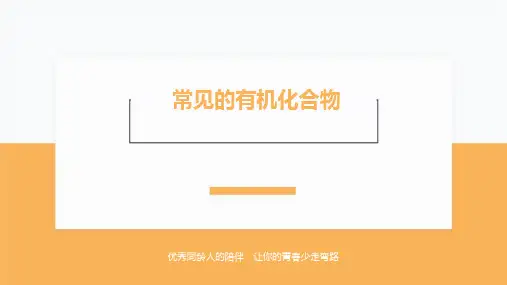 高中化学速成技巧：常见的有机化合物(PPT讲解版)