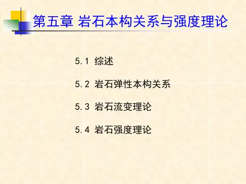 岩石弹性本构关系