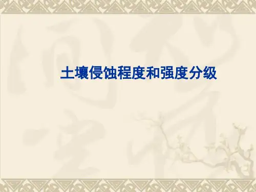 水土保持学：土壤侵蚀程度和强度分级
